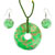 Bright Green And Gold Pendant