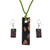 Black Gold Rectangle Pendant