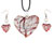 Red And Silver Heart Pendant