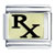 Rx Pharmacy Symbol Italian Charm