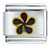 Maroon Drop Flower Italian Charm