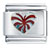 Silver Tone Red Heart Italian Charm