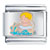 Yellow Haired Baby Swimming Italian Charm