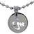 Virgo Round Pendant With Rhinestone Stainless Steel Jewelry Zodiac Pendant