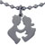 Cute Children Playing Stainless Steel Pendant Jewelry