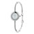 Metallic Gray Arabic Numeral European Bead Watch