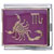 Purple Zodiac Scorpio Mega Charm Italian Charm