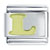Gold Plated Letter L Italian Charm