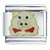 White Pig With Bow Italian Charm
