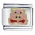 Pink Pig With Bow Italian Charm