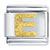 Gold Plated Textured Letter E Italian Charm