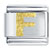 Gold Plated Textured Letter F Italian Charm