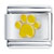 Paw Yellow Italian Charm
