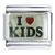 I Heart Kids Silver Italian Charm
