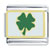 Bright Green Clover Italian Charm