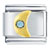 Moon With Blue Crystal Italian Charm