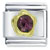 Golden And Purple Flower Italian Charm