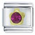 July Ruby Color Birhtstone Flower Italian Charm