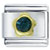 Gold And September Sapphire Color Birthstone Flower Italian Charm