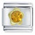 Gold And November Topaz Color Birthstone Flower Italian Charm