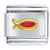 Red Christian Fish Italian Charm