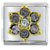 Brilliant October Pink Tourmaline Color Birthstone Flower Italian Charm