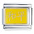 Yellow Peace In Chinese Italian Charm
