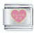 Cutie Pie Pink Heart Italian Charm