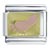 Gold Plated Pink Footprint Italian Charm