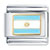 Flag Of Argentina Italian Charm