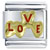 Gold Love Hearts Italian Charm