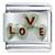Silver Love Hearts Italian Charm