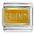 Orange Friend Italian Charm