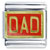 Red Dad Red Italian Charm