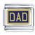 Gold Tone Blue Dad Italian Charm