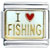 I Heart Fishing Italian Charm