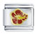Red Hibiscus Flower Italian Charm