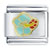 Blue Hibiscus Flower Italian Charm