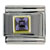 October Pink Tourmaline Color Birthstone Square Italian Charm