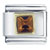 November Topaz Color Birthstone Square Italian Charm