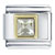April Diamond Color Birthstone Square Italian Charm