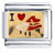 I Heart Red Piano Italian Charm