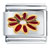 Gold Plated Red Flower Italian Charm