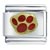 Paw Print Red Italian Charm