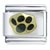 Paw Print Black Italian Charm