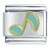 Music Note Aqua Italian Charm