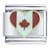 Heart Canada Flag Italian Charm