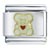 Heart Bear White Italian Charm