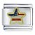 Gold Plated Usa Flag Star Italian Charm