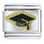 Gold Plated Graduation Cap Italian Charm